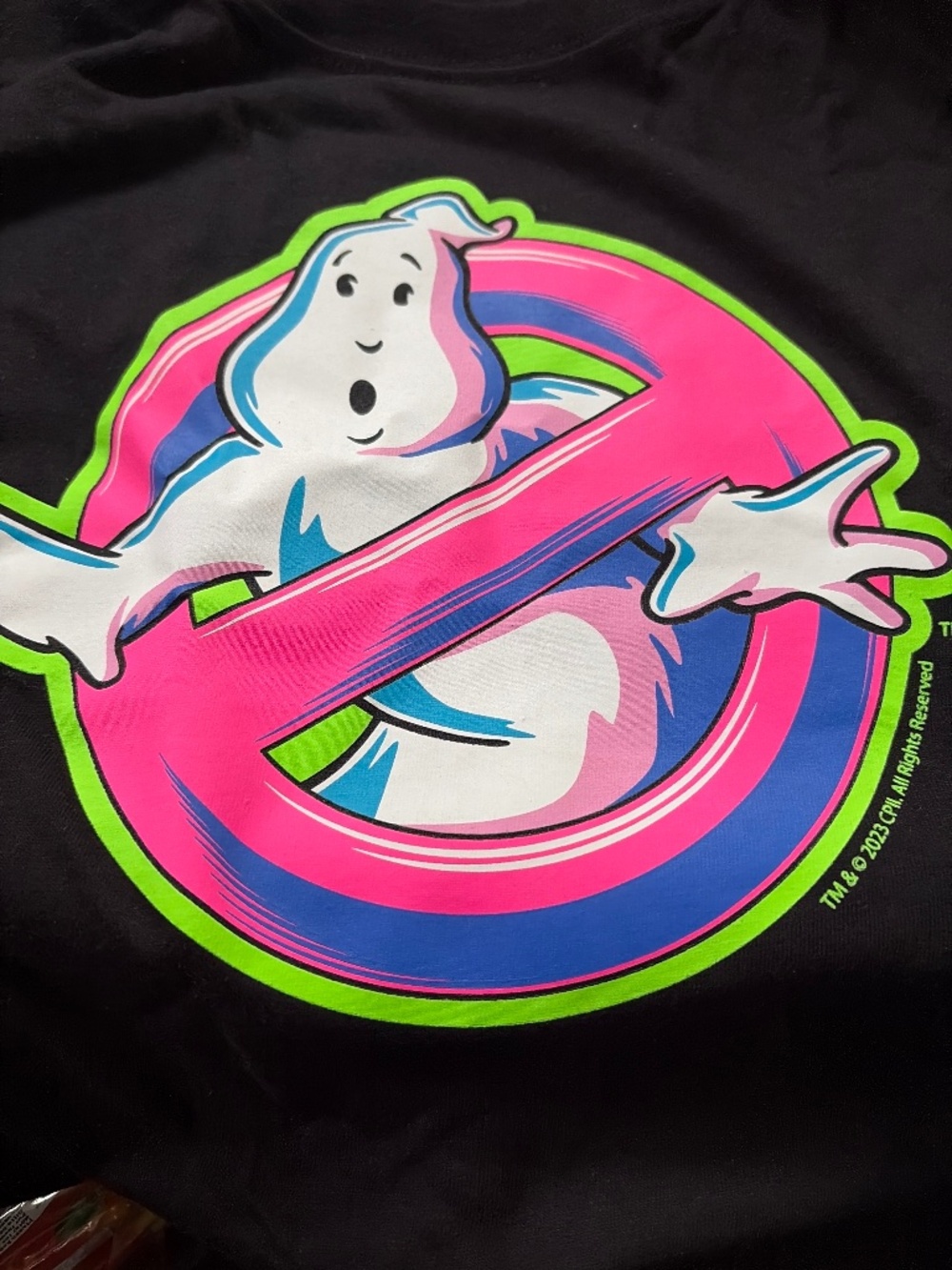 Ghostbusters Neon Cropped Tshirt